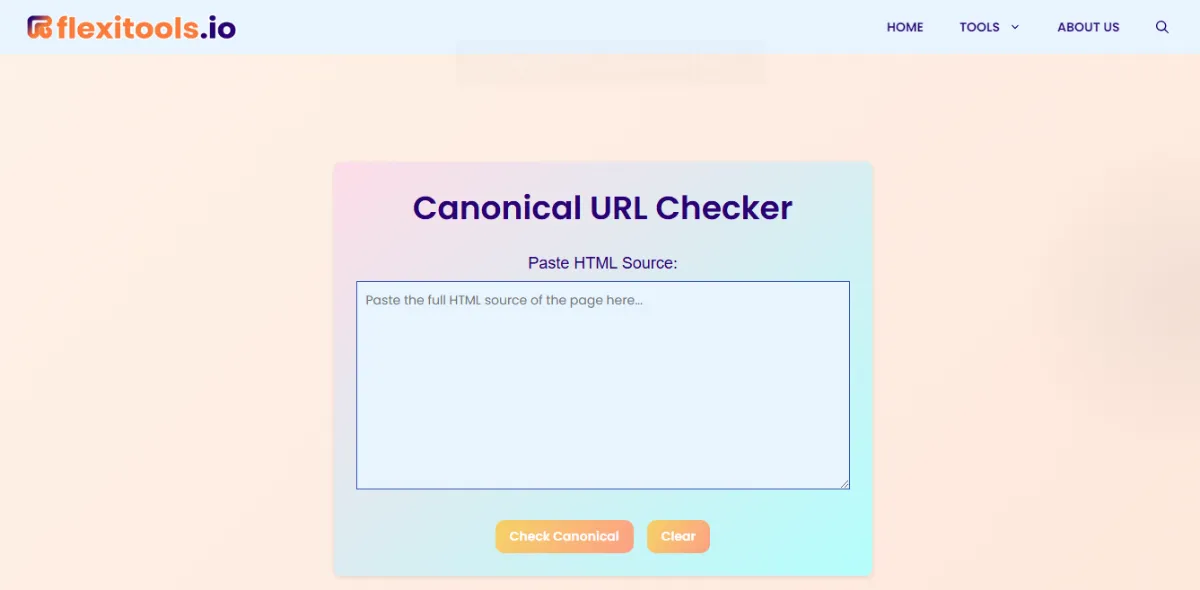 Free Canonical URL Checker tool 2025 - Ensure SEO Consistency | Flexitools.io