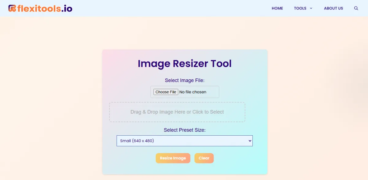 Free Image Resizer Tool 2025 - Instant Resize & Optimize | Flexitools.io